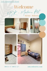 Kamar New Singgasana Kost Semarang dengan AC dan spring bed berkualitas